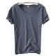 Basic Section Mature Men's Solid Color Tops 8 Colors Summer Thin Casual O-neck Short Sleeved T-shirt