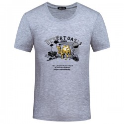 Big Size S-4XL Men Summer Camel Printing Casual Cotton T-shirt 8 Colors