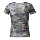 Camouflage O Neck Short Sleeve Quick Drying Tops Sweatshirt Army T-Shirts