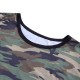 Camouflage O Neck Short Sleeve Quick Drying Tops Sweatshirt Army T-Shirts