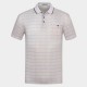 Spring Summer Men's Stripe Hit color Causal Short-Sleeve T-shirts Breathable Soft Cotton Shirts