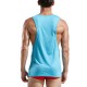 Fashion Mens Sports Breathable Low Slits Fitness Vest Casual Bodybuilding Sleeveless Tank Tops