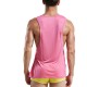 Fashion Mens Sports Breathable Low Slits Fitness Vest Casual Bodybuilding Sleeveless Tank Tops