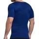 Fat Mens Elastic Body Shaper Underwear Short-sleeved Bodybuilding Tops Tee