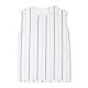 INCERUN Mens Faux Cotton Linen Sleeveless Crew Neck Striped Casual Tank Tops