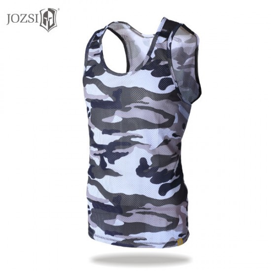 JOZSI Mens Outdooors Camouflage Breathable Quick Drying Summer Tank Tops