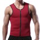 Men Neoprene Body Shaper Vest Muscle Workout Sport Zipper Tank Tops