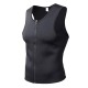 Men Neoprene Body Shaper Vest Muscle Workout Sport Zipper Tank Tops