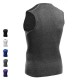 Men 's Fitness Tights Elastic Sleeveless Speed Dry Compressed Vest Basketball Running Suit