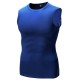 Men 's Fitness Tights Elastic Sleeveless Speed Dry Compressed Vest Basketball Running Suit