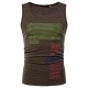 Men's Casual Printed Sleeveless Tank Tops Cool Summer Breathable Sports Cotton Vest