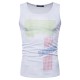 Men's Casual Printed Sleeveless Tank Tops Cool Summer Breathable Sports Cotton Vest