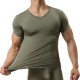 Men's Sports Primer Sexy Tops Pure Color Elastic Bodybuilding Comfortable Wear T-shirt