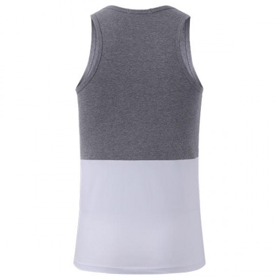 SEOBEAN New York Paris Printed Men's Vest Cotton Summer Leisure Fitness Jogging Sport Tops