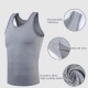 Sexy Mens Soild Color Slim Fit Fitness Training Vest Breathable Jacquard Sleeveless Sport Tank Tops