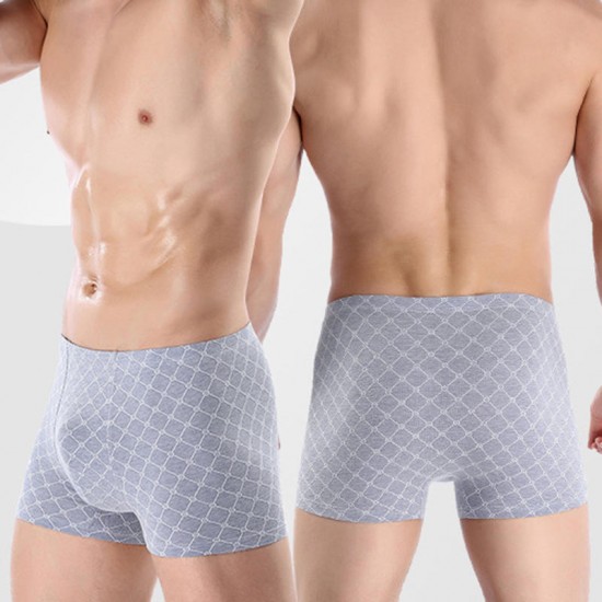 3 Pieces Comfy Breathable U Convex Boxer Briefs for Men