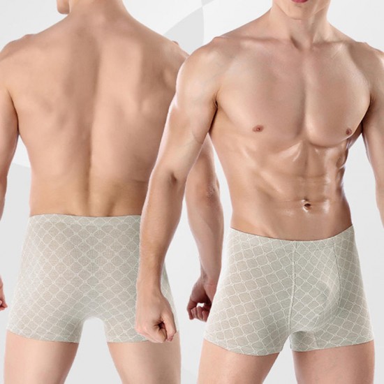 3 Pieces Comfy Breathable U Convex Boxer Briefs for Men