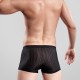 3 Pieces Ice Silk Mesh Breathable U Convex Soft Comfy Boxer Briefs Underwear for Men