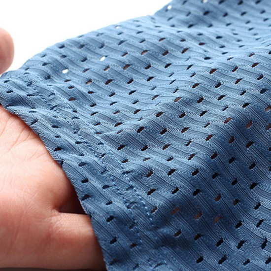 3 Pieces Ice Silk Mesh Breathable U Convex Soft Comfy Boxer Briefs Underwear for Men