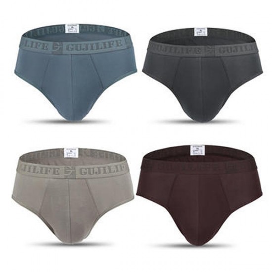 4 Pieces Breathable Soft Modal Comfortable Briefs for Men