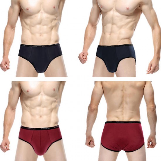 4 Pieces Breathable Soft Modal Comfortable Briefs for Men