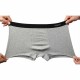 4 Pieces Cotton Comfy Breathable U Convex Boxer Briefs for Men