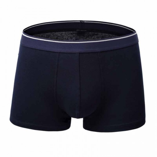 4 Pieces Cotton Comfy Breathable U Convex Boxer Briefs for Men