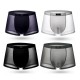 4 Pieces Ice Silk Light Thin Translucent Breathable Soft Cool Boxers Briefs for Men