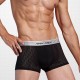 4 Pieces Ice Silk Mesh Breathable Light Thin U Convex Boxer Briefs Underwear for Men