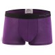 4 Pieces Mens Breathable Solid Color Casual U Convex Boxer Underwear