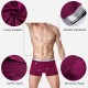 4 Pieces Mens Cotton Modal Soft Breathable Boxer Comfortable Solid Color Underwear