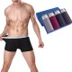 4 Pieces Mens Cotton Modal Soft Breathable Boxer Comfortable Solid Color Underwear