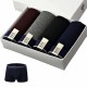 4 Pieces Mens Cotton Underwear Breathable Mid Rise U Convex Boxers