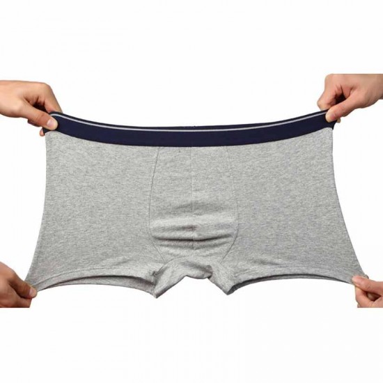 4 Pieces Mens Cotton Underwear Breathable Mid Rise U Convex Boxers 4 Pieces Mens Cotton Underwear Breathable Mid Rise U Convex Boxers