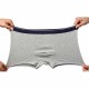 4 Pieces Mens Cotton Underwear Breathable Mid Rise U Convex Boxers