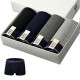 4 Pieces Mens Cotton Underwear Breathable Mid Rise U Convex Boxers