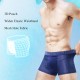 4 Pieces Mens Mesh Breathable U Convex Ice Silk Comfy Boxer Briefs