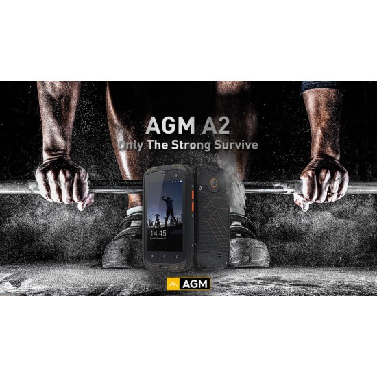 AGM A2 4.0-Inch Corning Gorilla Glass 3 IP68 2GB RAM 16GB ROM Qualcomm Snapdragon 210 2600mAh 4G Sma