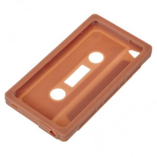Unique Retro Cassette Tape Silicon Case For iPod Touch 4 Coffee