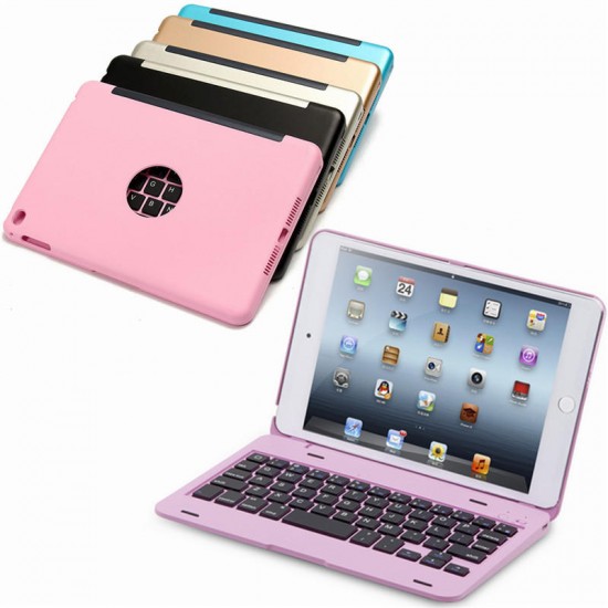 For Apple iPad Mini 4 Folio Rechargeable Wireless Bluetooth Keyboard Smart Case Cover