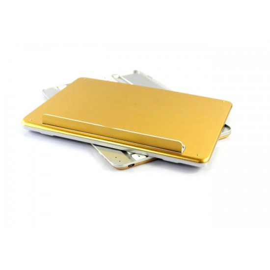 Wireless Bluetooth Aluminum Golden Keyboard Cover For iPad Air
