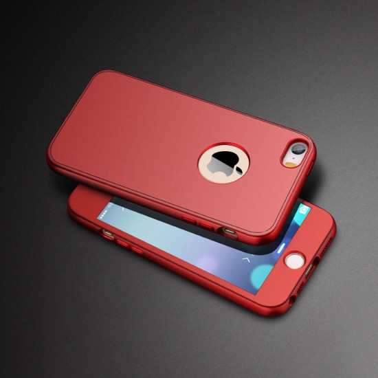 Bakeey 360º Full Body Silicone Case With Tempered Glass Film For iPhone 5/5s/SE