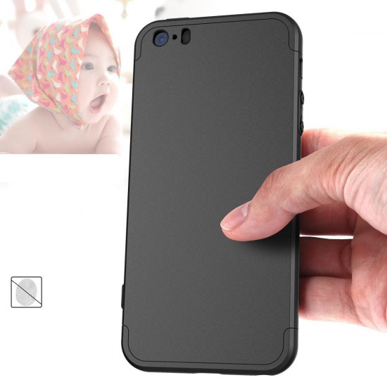 Bakeey™ 3 in 1 Double Dip 360° Full Protection Hard PC Protective Case for iPhone 5 5S SE