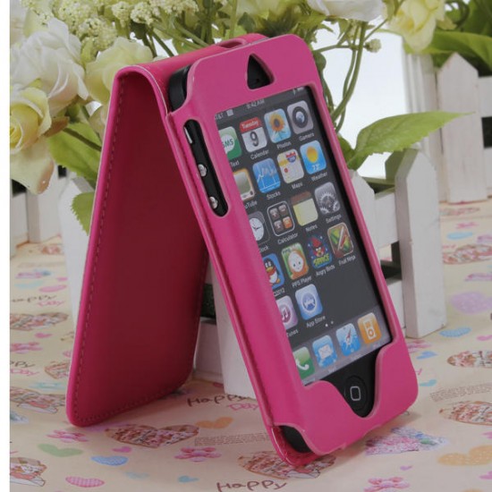 Brand New Candy Color Leather Flip Case Cover For iPhone 5 5S