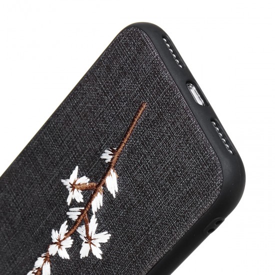 AUGIENB Embroidery Cloth Shockproof Protective Case For iPhone X/XS/8/8 Plus/7/7 Plus/6s/6s Plus
