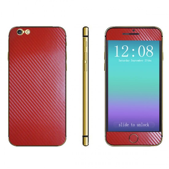 Colorful Full Body 3D Carbon Fiber Sticker For iPhone 6/6s Plus 5.5 Inch