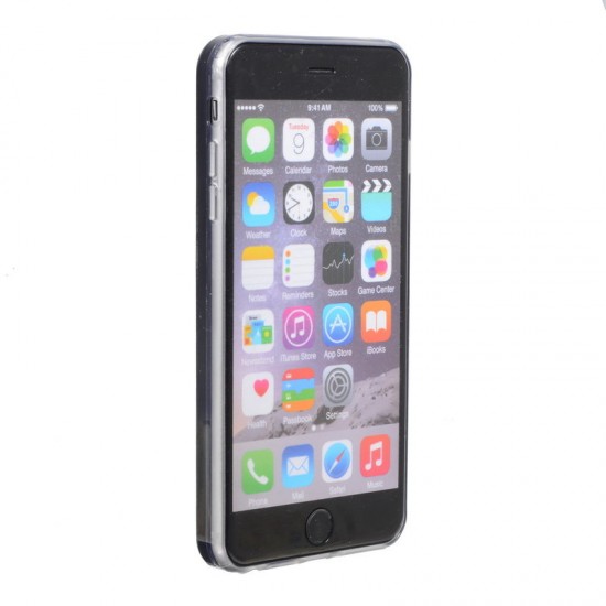 Glitter Square Triangle Dynamic Liquid Quicksand Transparent Case Cover For iPhone 6/6s Plus 5.5"