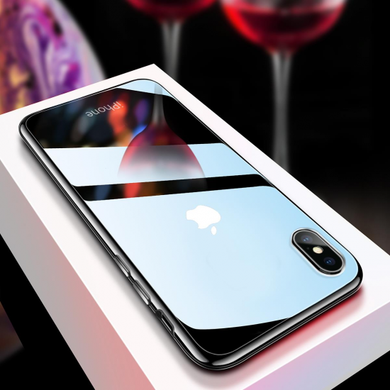 Bakeey Clear Tempered Glass Protective Case For iPhone XR/XS/XS Max/X/8/8 Plus/7/7 Plus