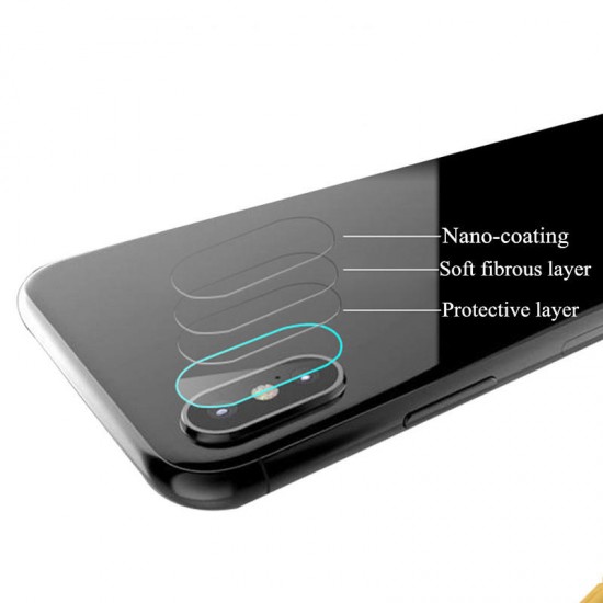Clear Tempered Glass Camera Lens Protector For iPhone X