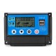 10/20/30/40/50A 12V 24V Auto Solar Panel Solar Charge Controller Battery Charge Adapter LCD USB